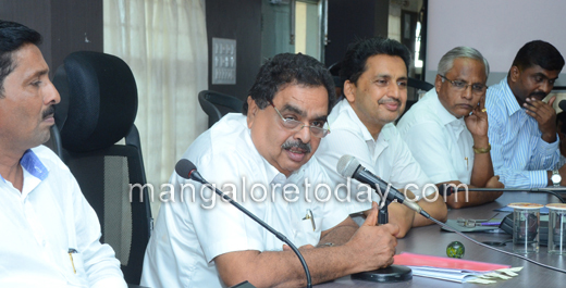 Ramanath Rai Chairing a review meeting in DC Office Mangalore